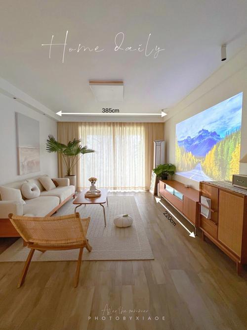 客厅投影多大尺寸