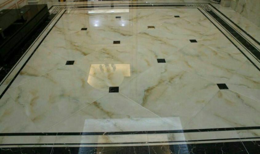 客厅地砖菱形铺图片