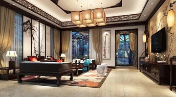 中式断桥铝窗户图片