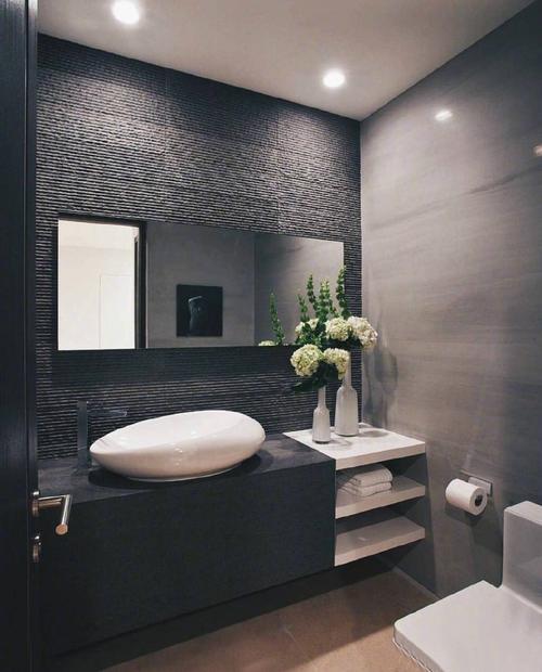 现代黑白灰卧室门图片